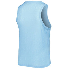 Texas Rangers Soft as a Grape Women's Plus Size High Neck Tri-Blend Tank Top - Royal Tanks