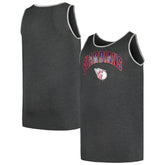 Cleveland Guardians Profile Big & Tall Arch Over Logo Tank Top - Heather Charcoal Tanks