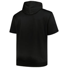 Chicago White Sox Profile Big & Tall Contrast Short Sleeve Pullover Hoodie - Black Hoodies
