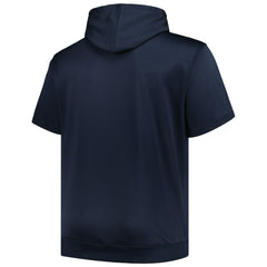 Minnesota Twins Profile Big & Tall Contrast Short Sleeve Pullover Hoodie - Navy Hoodies