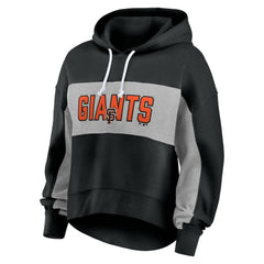 San Francisco Giants Fanatics Women's Filled Stat Sheet Pullover Hoodie - Black Hoodies
