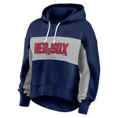 Boston Red Sox Fanatics Women's Filled Stat Sheet Pullover Hoodie - Navy Hoodies