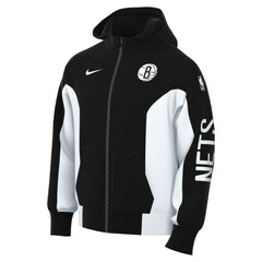 Brooklyn Nets 2023/24 Authentic Showtime Full-Zip Hoodie Black - Nike
