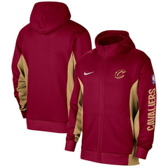 Cleveland Cavaliers 2023/24 Authentic Showtime Full-Zip Hoodie Wine - Nike