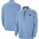Memphis Grizzlies Authentic Performance Half-Zip Jacket Light Blue - Nike