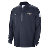 New Orleans Pelicans Authentic Performance Half-Zip Jacket Navy - Nike