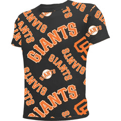 San Francisco Giants Stitches Youth Allover Team T-Shirt - Black T-shirts