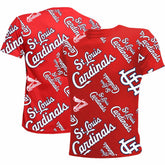 St. Louis Cardinals Stitches Youth Allover Team T-Shirt - Red T-shirts