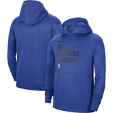 Dallas Mavericks Unisex 2023/24 Performance Spotlight On-Court Practice Pullover Hoodie Royal - Nike
