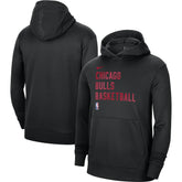 Chicago Bulls Unisex 2023/24 Performance Spotlight On-Court Practice Pullover Hoodie Black - Nike