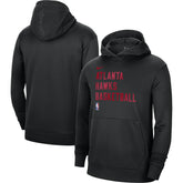 Atlanta Hawks Unisex 2023/24 Performance Spotlight On-Court Practice Pullover Hoodie Black - Nike