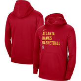 Atlanta Hawks Unisex 2023/24 Performance Spotlight On-Court Practice Pullover Hoodie Red - Nike