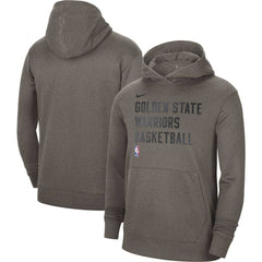 Golden State Warriors Unisex 2023/24 Performance Spotlight On-Court Practice Pullover Hoodie Olive - Nike