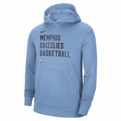 Memphis Grizzlies Unisex 2023/24 Performance Spotlight On-Court Practice Pullover Hoodie Light Blue - Nike