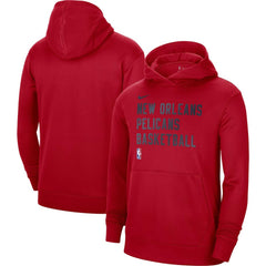 New Orleans Pelicans Unisex 2023/24 Performance Spotlight On-Court Practice Pullover Hoodie Red - Nike
