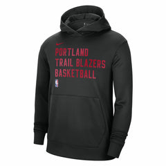 Portland Trail Blazers Unisex 2023/24 Performance Spotlight On-Court Practice Pullover Hoodie Black - Nike