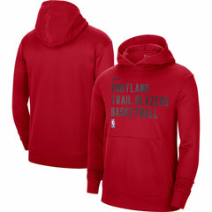 Portland Trail Blazers Unisex 2023/24 Performance Spotlight On-Court Practice Pullover Hoodie Red - Nike