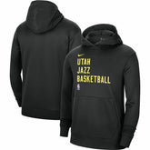 Utah Jazz Unisex 2023/24 Performance Spotlight On-Court Practice Pullover Hoodie Black - Nike