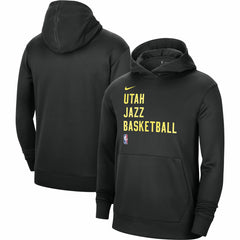 Utah Jazz Unisex 2023/24 Performance Spotlight On-Court Practice Pullover Hoodie Black - Nike