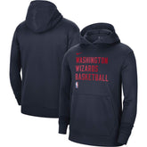 Washington Wizards Unisex 2023/24 Performance Spotlight On-Court Practice Pullover Hoodie Navy - Nike