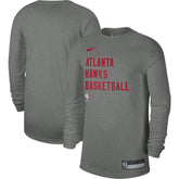 Atlanta Hawks Unisex 2023/24 Legend On-Court Practice Performance Long Sleeve T-Shirt Heather Gray - Nike