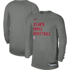 Atlanta Hawks Unisex 2023/24 Legend On-Court Practice Performance Long Sleeve T-Shirt Heather Gray - Nike