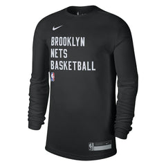 Brooklyn Nets Unisex 2023/24 Legend On-Court Practice Long Sleeve T-Shirt Black - Nike