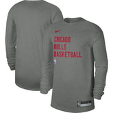 Chicago Bulls Unisex 2023/24 Legend On-Court Practice Long Sleeve T-Shirt Heather Gray - Nike