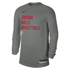 Chicago Bulls Unisex 2023/24 Legend On-Court Practice Long Sleeve T-Shirt Heather Gray - Nike