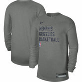 Memphis Grizzlies Unisex 2023/24 Legend On-Court Practice Long Sleeve T-Shirt Heather Gray - Nike