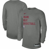 Miami Heat Unisex 2023/24 Legend On-Court Practice Long Sleeve T-Shirt Heather Gray - Nike