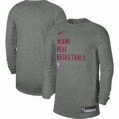 Miami Heat Unisex 2023/24 Legend On-Court Practice Long Sleeve T-Shirt Heather Gray - Nike