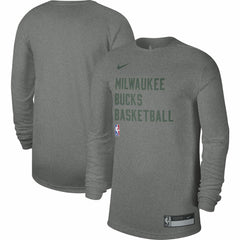 Milwaukee Bucks Unisex 2023/24 Legend On-Court Practice Long Sleeve T-Shirt Heather Gray - Nike