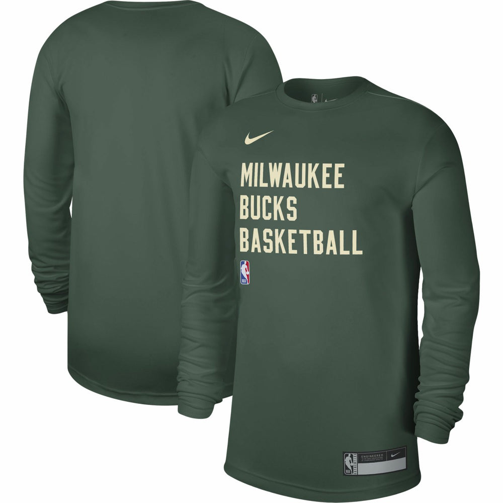Milwaukee Bucks Unisex 2023/24 Legend On-Court Practice Long Sleeve T-Shirt Hunter Green - Nike