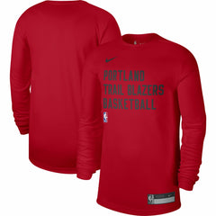 Portland Trail Blazers Unisex 2023/24 Legend On-Court Practice Long Sleeve T-Shirt Red - Nike