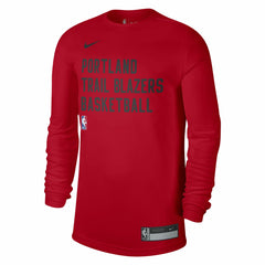 Portland Trail Blazers Unisex 2023/24 Legend On-Court Practice Long Sleeve T-Shirt Red - Nike