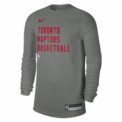 Toronto Raptors Unisex 2023/24 Legend On-Court Practice Long Sleeve T-Shirt Heather Gray - Nike