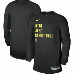 Utah Jazz Unisex 2023/24 Legend On-Court Practice Long Sleeve T-Shirt Black - Nike