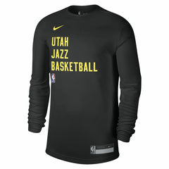 Utah Jazz Unisex 2023/24 Legend On-Court Practice Long Sleeve T-Shirt Black - Nike