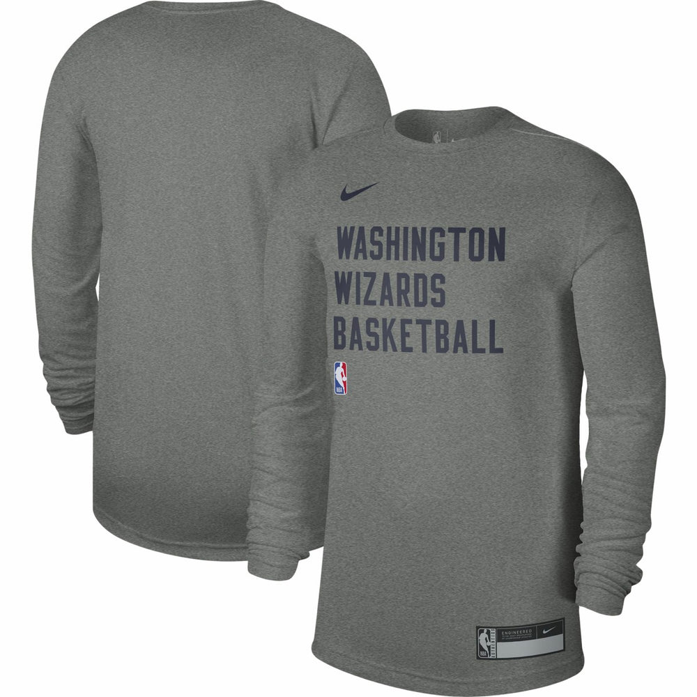 Washington Wizards Unisex 2023/24 Legend On-Court Practice Long Sleeve T-Shirt Heather Gray - Nike