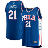 Joel Embiid Philadelphia 76ers Big & Tall Fast Break Player Jersey Royal Icon Edition - Fanatics