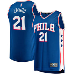 Joel Embiid Philadelphia 76ers Big & Tall Fast Break Player Jersey Royal Icon Edition - Fanatics