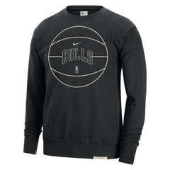 Chicago Bulls 2023/24 Authentic Standard Issue Travel Performance Pullover Sweatshirt Black - Nike