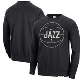 Utah Jazz 2023/24 Authentic Standard Issue Travel Performance Pullover Sweatshirt Black - Nike