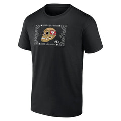 San Francisco 49ers Sugar Skull T-Shirt - Black T-shirts