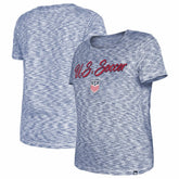 USWNT 5th & Ocean by New Era Women's Active Space Dye Jersey T-Shirt Navy - New Era for sale