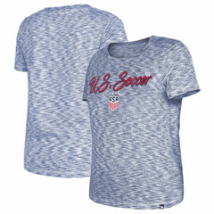 USWNT 5th & Ocean by New Era Women's Active Space Dye Jersey T-Shirt Navy - New Era for sale
