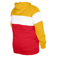 Kansas City Chiefs New Era Big & Tall Current Colorblock Pullover Hoodie - Red Hoodies