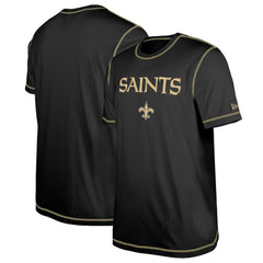 New Orleans Saints New Era Third Down Puff Print T-Shirt - Black T-shirts