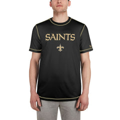 New Orleans Saints New Era Third Down Puff Print T-Shirt - Black T-shirts